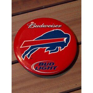 Budweiser Buffalo Bills Bud Light 2003 Collectible Pinback Button Red/Blue